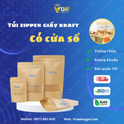 Túi Zip Giấy Kraft